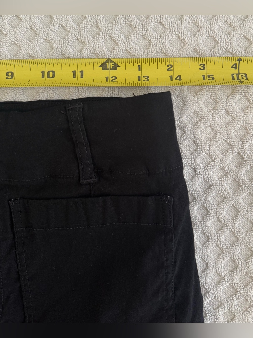 Maeve Anthropologie Colette Cropped Wide Leg Pant Black Magic Fabric Linen 28 - Picture 14 of 14